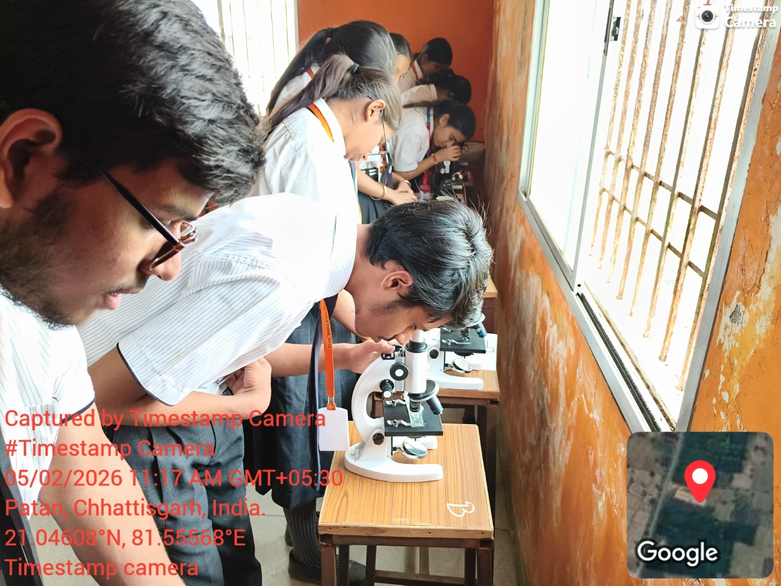 Students participating in team activities